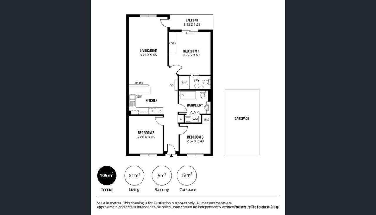 Adelaide Cbd Apartment - 3Br, 2Bath & Carpark Exterior photo